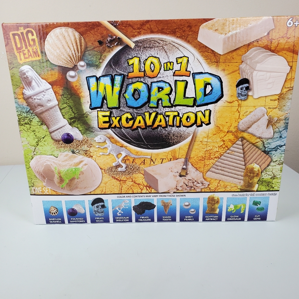 World excavation game, the dig team